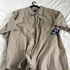 Basic editions short sleeve shirt button up shirt